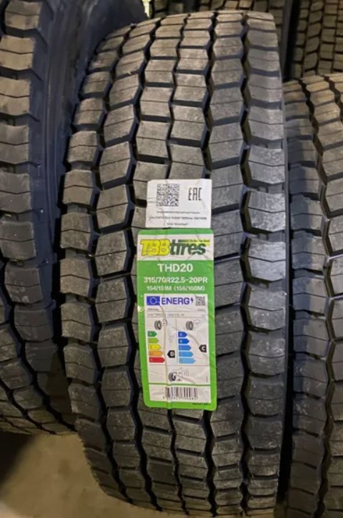TBB Tires 315/80/22.5 THD20 157/154L вед.